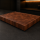 Schneideblock Nussbaum Stirnholz 50 mm mit Saftrille
