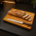 Einzelstück Brotschneidebrett Esche mit Rillen 45 × 30 cm