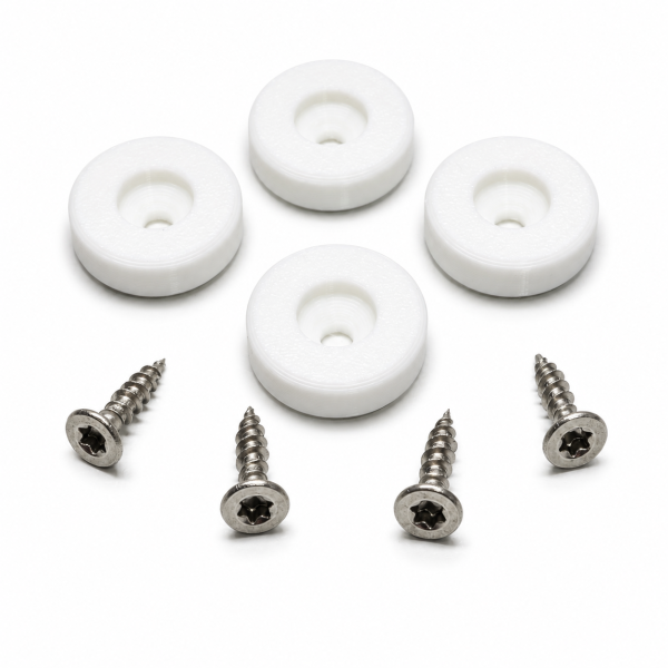 TPU-Ersatzfüße weiß, 4er-Set